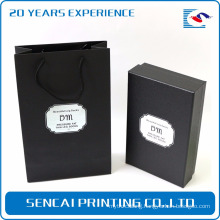 Sencai beautiful and thin leg socks black box with black rope handle